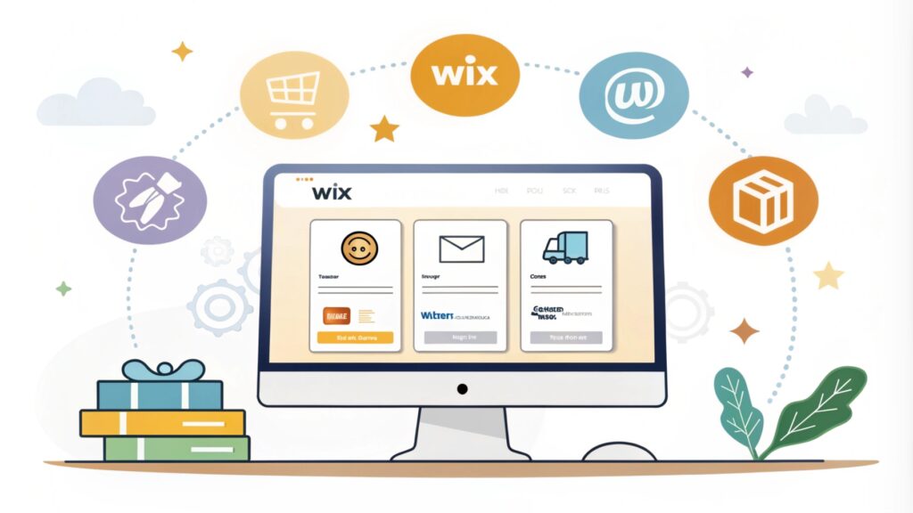 "Exemple de site e-commerce créé avec Wix."